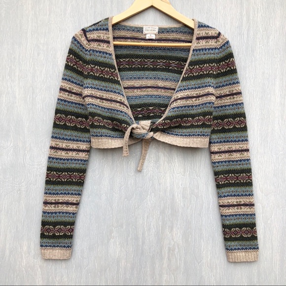 Ralph Lauren Sweaters - Ralph Lauren tie front cropped wool cardigan S